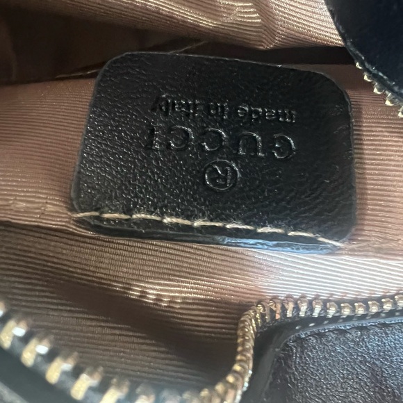 Designer Inspired Black Quilted Crossbody Bag with Gold Chain - Picture 3 of 3